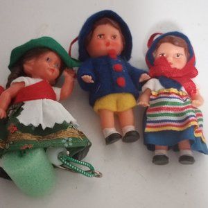 VINTAGE SMALL RUBBER GERMAN COLLECTIBLE DOLLS